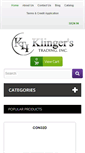 Mobile Screenshot of klingerstrading.com